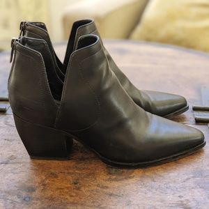 Vince Camuto Black Leather Ankle Boot